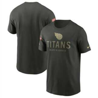 Men's Tennessee Titans Forest Green 2025 Salute to Service Sideline Primary Edge Dri-FIT T-Shirt