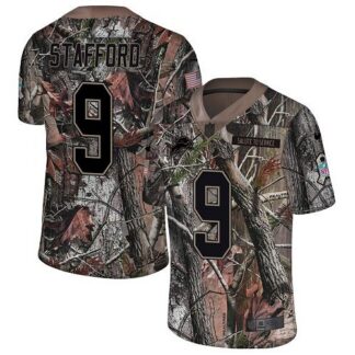 Nike Detroit Lions #9 Matthew Stafford Camo Men’s Stitched NFL Limited Rush Realtree Jersey