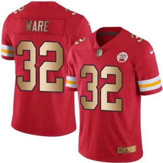 Nike Chiefs 32 Spencer Ware Red Gold Vapor Untouchable Limited Jersey Dzhi