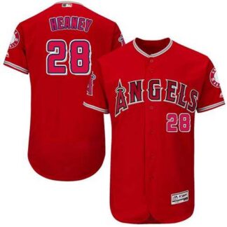 Los Angeles Angels of Anaheim #28 Andrew Heaney Red Flexbase Stitched Jersey DingZhi