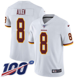 Nike Washington Football Team #8 Kyle Allen White Youth Stitched NFL 100th Season Vapor Untouchable Limited Jersey