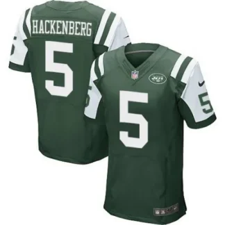 Jets #5 Christian Hackenberg Green Team Color Men's Stitched NFL Elite Jersey