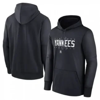 Men's New York Yankees Navy Pregame Performance Pullover Hoodie PF8E