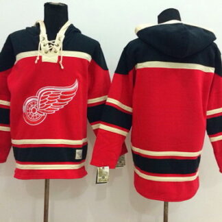 Old Time Hockey Detroit Red Wings Blank Red Hoodie