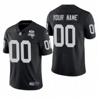 Las Vegas Raiders Custom Men’s Nike 2020 Inaugural Season Vapor Limited NFL Jersey Black