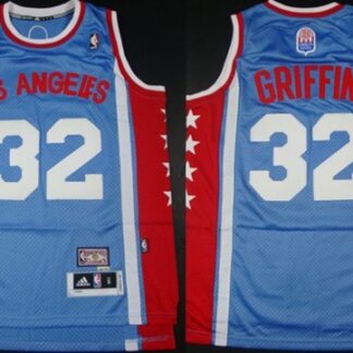 Los Angeles Clippers #32 Blake Griffin ABA Hardwood Classic Swingman Blue Jersey